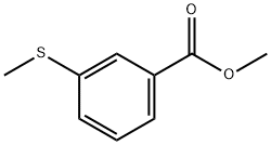 3-METHYLSULFANYLBENZOIC ACID METHYL ESTER 结构式