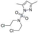 N,N-Bis(2-chloroethyl)-3,5-dimethyl-1H-pyrazole-1-sulfonamide 结构式