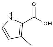3-甲基-1H-吡咯-2-羧酸 结构式
