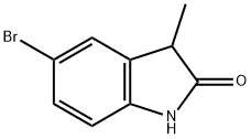 5-ブロモ-3-メチルインドリン-2-オン 化学構造式