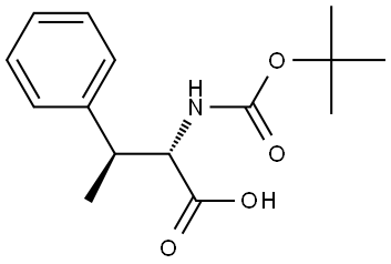 N-BOC-ERYTHRO-L-Β-メチルフェニルアラニン 化学構造式