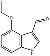 4-エトキシ-1H-インドール-3-カルブアルデヒド 化学構造式