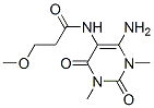 Propanamide,  N-(6-amino-1,2,3,4-tetrahydro-1,3-dimethyl-2,4-dioxo-5-pyrimidinyl)-3-methoxy- Struktur