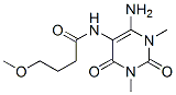 Butanamide,  N-(6-amino-1,2,3,4-tetrahydro-1,3-dimethyl-2,4-dioxo-5-pyrimidinyl)-4-methoxy- Struktur