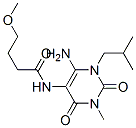 Butanamide,  N-[6-amino-1,2,3,4-tetrahydro-3-methyl-1-(2-methylpropyl)-2,4-dioxo-5-pyrimidinyl]-4-methoxy- Structure