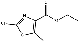 2-氯-5-甲基噻唑-4-羧酸乙酯 结构式