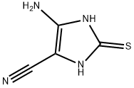 1H-Imidazole-4-carbonitrile,  5-amino-2,3-dihydro-2-thioxo- Structure