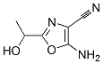 4-Oxazolecarbonitrile,  5-amino-2-(1-hydroxyethyl)- Struktur