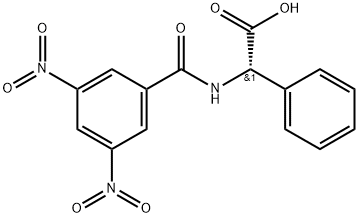 (S)-(+)-N-(3,5-DINITROBENZOYL)-ALPHA-PHENYLGLYCINE Struktur
