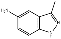 3-メチル-1H-インダゾール-5-アミン 化学構造式