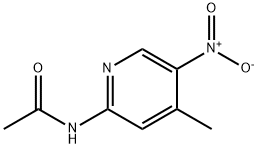 2-ACETAMIDO-5-NITRO-4-PICOLINE Struktur