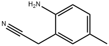 Acetonitrile, (6-amino-m-tolyl)- (7CI) Structure