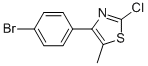 4-(4-BROMOPHENYL)-2-CHLORO-5-METHYLTHIAZOLE Struktur