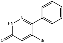 5-ブロモ-6-フェニル-3(2H)-ピリダジノン 化学構造式