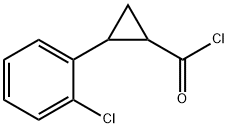 Cyclopropanecarbonyl chloride, 2-(o-chlorophenyl)- (7CI) Struktur