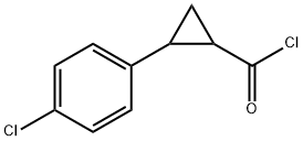 Cyclopropanecarbonyl chloride, 2-(p-chlorophenyl)- (7CI) Structure