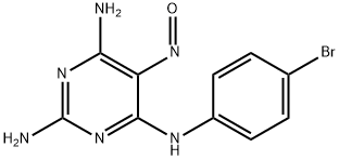 N4-(4-bromophenyl)-5-nitroso-pyrimidine-2,4,6-triamine Structure