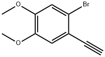 2-BROMO-1-ETHYNYL-4,5-DIMETHOXY-BENZENE Struktur