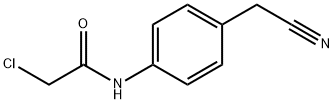 2-CHLORO-N-[4-(CYANOMETHYL)PHENYL]ACETAMIDE Structure