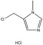 5-(氯甲基)-1-甲基-1H-咪唑盐酸盐 结构式