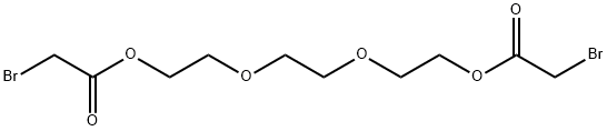 2-[2-[2-(2-bromoacetyl)oxyethoxy]ethoxy]ethyl 2-bromoacetate Struktur