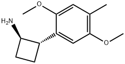 2-(2,5-dimethoxy-4-methylphenyl)cyclobutylamine Struktur
