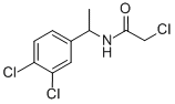 2-氯-N-[1-(3,4-二氯苯基)乙基]乙酰胺,90793-96-7,结构式