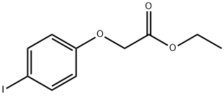 (4-ヨードフェノキシ)酢酸エチル 化学構造式