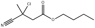Butyric acid, 3-chloro-3-cyano-, butyl ester (7CI) Structure