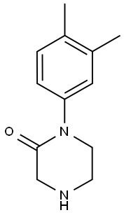 1-(3,4-DIMETHYL-PHENYL)-PIPERAZIN-2-ONE 结构式