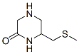 2-Piperazinone,  6-[(methylthio)methyl]-|