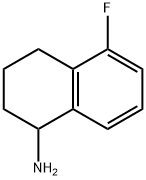 5-FLUORO-1,2,3,4-TETRAHYDRO-NAPHTHALEN-1-YLAMINE HYDROCHLORIDE 化学構造式