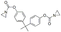 [4-[2-[4-(aziridine-1-carbonyloxy)phenyl]propan-2-yl]phenyl] aziridine -1-carboxylate 化学構造式