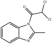 Benzimidazole, 1-(dichloroacetyl)-2-methyl- (7CI) Struktur