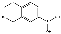 (3-羟甲基-4-甲氧基苯基)硼酸,908142-03-0,结构式