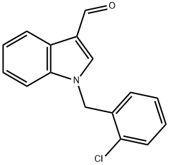 1-(2-氯苄基)吲哚-3-甲醛,90815-00-2,结构式