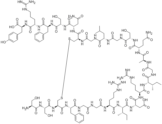 ATRIOPEPTIN III (RAT), 90817-13-3, 结构式