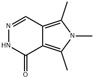 5,6,7-三甲基-2,6-二氢-1H-吡咯并[3,4-D]哒嗪-1-酮 结构式