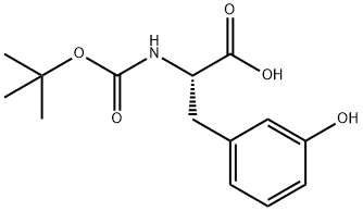(S)-2-TERT-BUTOXYCARBONYLAMINO-3-(3-HYDROXY-PHENYL)-PROPIONIC ACID Structure