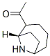 Ethanone, 1-(9-azabicyclo[4.2.1]non-2-yl)-, (1S-endo)- (9CI) Structure