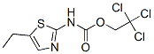 Carbamic  acid,  (5-ethyl-2-thiazolyl)-,  2,2,2-trichloroethyl  ester  (9CI) Structure