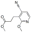 3-Pyridinepropanoic  acid,  4-cyano-2-methoxy-,  methyl  ester 结构式