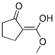 Cyclopentanone, 2-(hydroxymethoxymethylene)- (9CI) Structure
