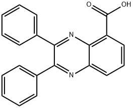 2,3-DIPHENYL-QUINOXALINE-5-CARBOXYLIC ACID, 90833-20-8, 结构式