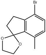 4-Bromo-7-methyl-1,1-(ethylenedioxo)-indane Structure