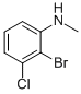 BENZENAMINE,2-BROMO-3-CHLORO-N-METHYL- 化学構造式