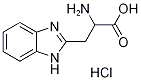 3-(1H-苯并咪唑-2-基)丙氨酸盐酸盐, 90840-35-0, 结构式