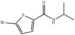 5-溴-N-异丙基噻吩-2-羧酰胺,908494-87-1,结构式