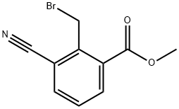 2-(溴甲基)-3-氰基苯甲酸甲酯, 908562-24-3, 结构式