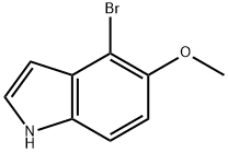 1H-Indole, 4-broMo-5-Methoxy- Struktur